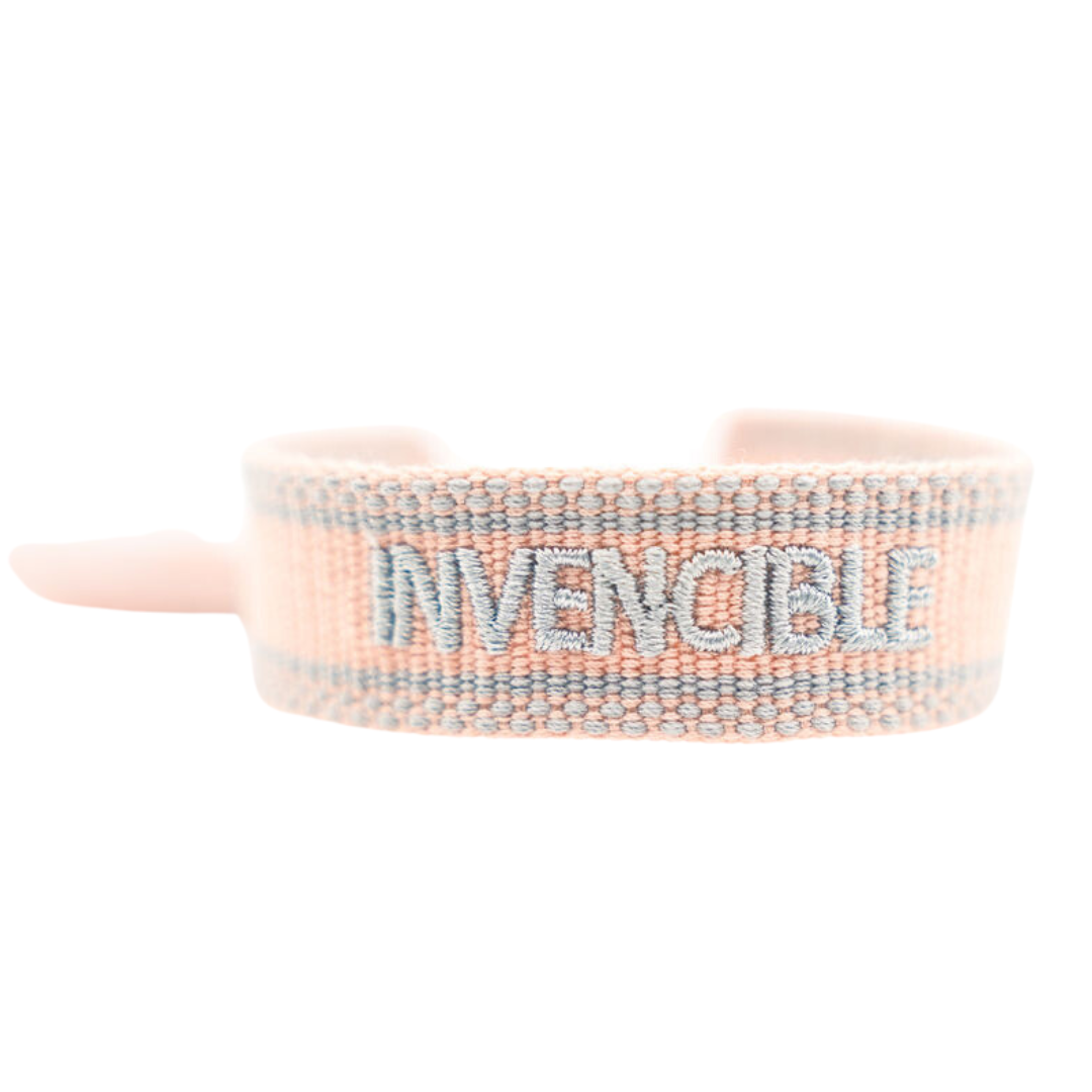 INVENCIBLE BABY PINK BLUE BRACELET