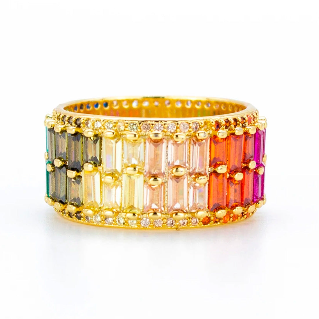 CROWN RAINBOW RING