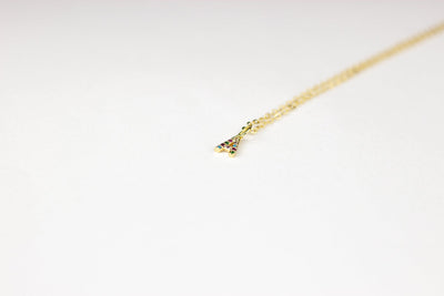 RAINBOW LETTER NECKLACE
