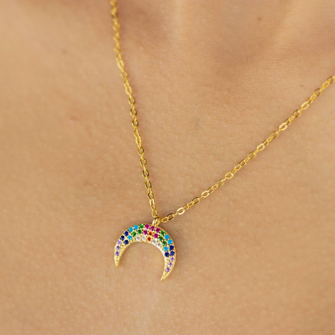 MOON RAINBOW NECKLACE