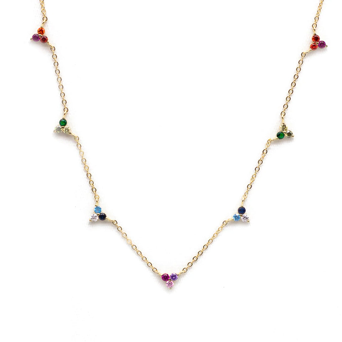 FLOWER RAINBOW NECKLACE