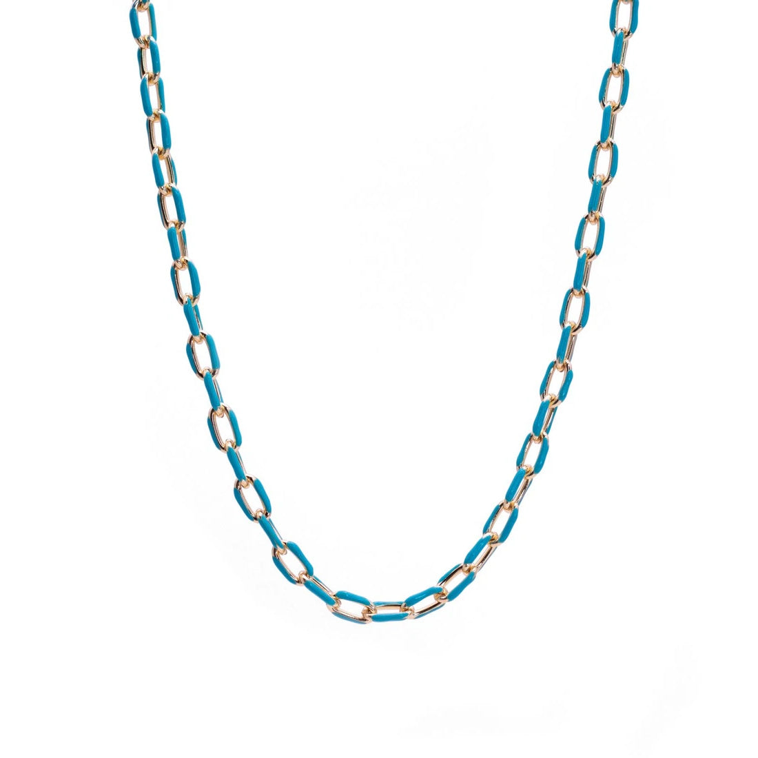 BLUE CHAIN NECKLACE