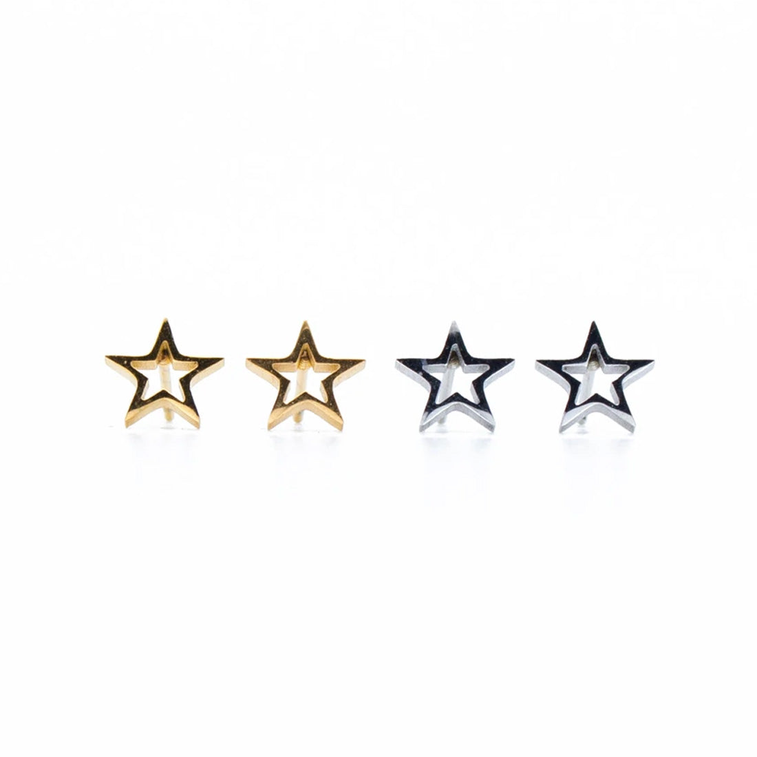 HOLLOW STARS STUDS